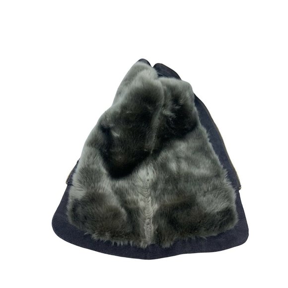 Colin Stuart Size 6 B Gray Suede Fur Lined Knee High Tall Boots - Picture 11 of 12